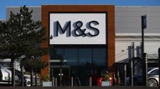 Marks & Spencer (M&S) sign pictured on a shopfront in Warrington, United Kingdom.