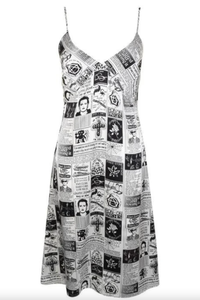 Rent Ashley Williams Newspaper Slip Dress
