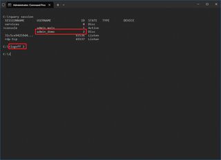Windows 10 Logoff Command