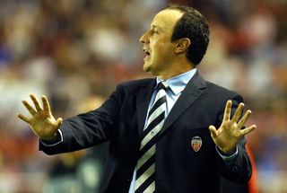 Valencia coach Rafa Benitez during a game against Sevilla in October 2001.