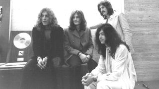 Led Zeppelin (l-r): Robert Plant, John Paul Jones, Jimmy Page and John Bonham