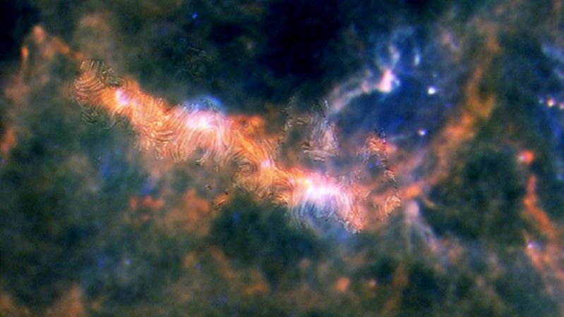Galaktische Knochen im Skelett der Milchstraße sind magnetisches Chaos