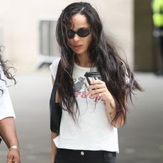 Zoe Kravitz was spotted making a casual, low-key appearance at the BBC Studios.