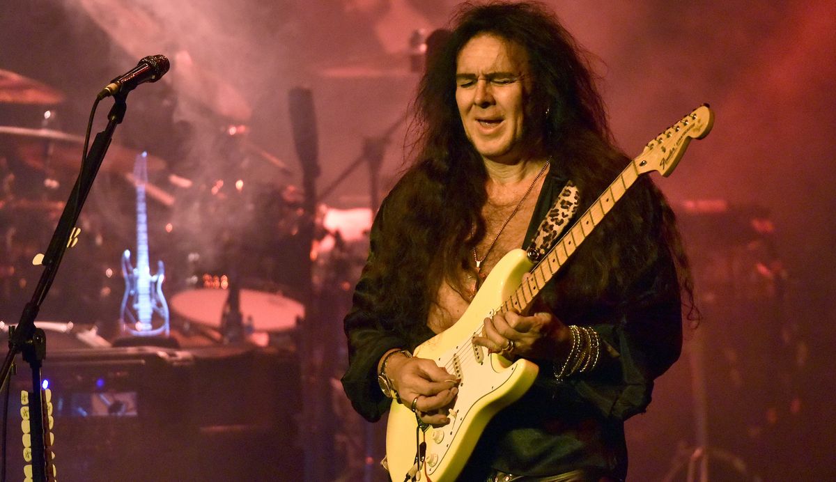 Yngwie Malmsteen performs with Generation Axe at the Fox Theater on November 7, 2018 in Oakland, California