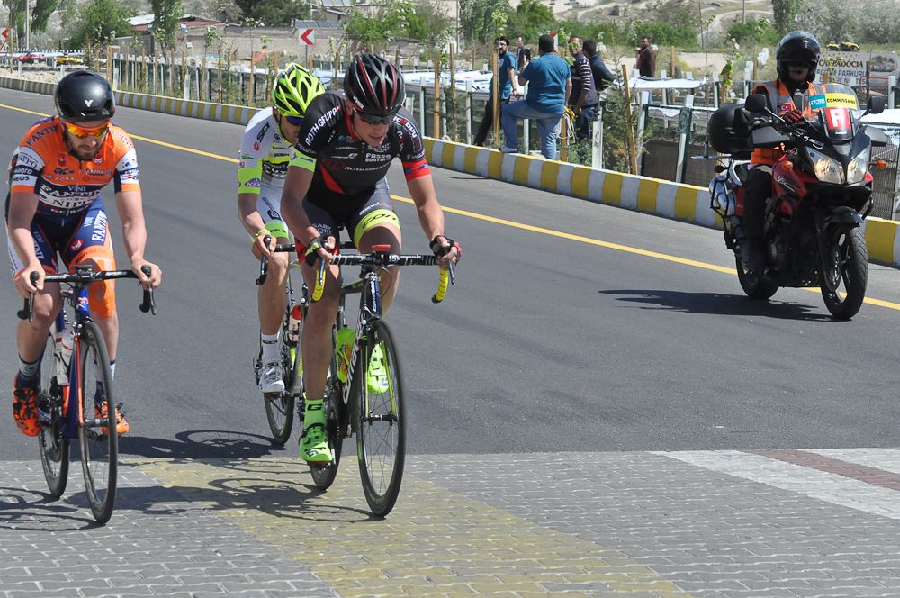 A breakaway during stage 2 at the Tour of Turkey