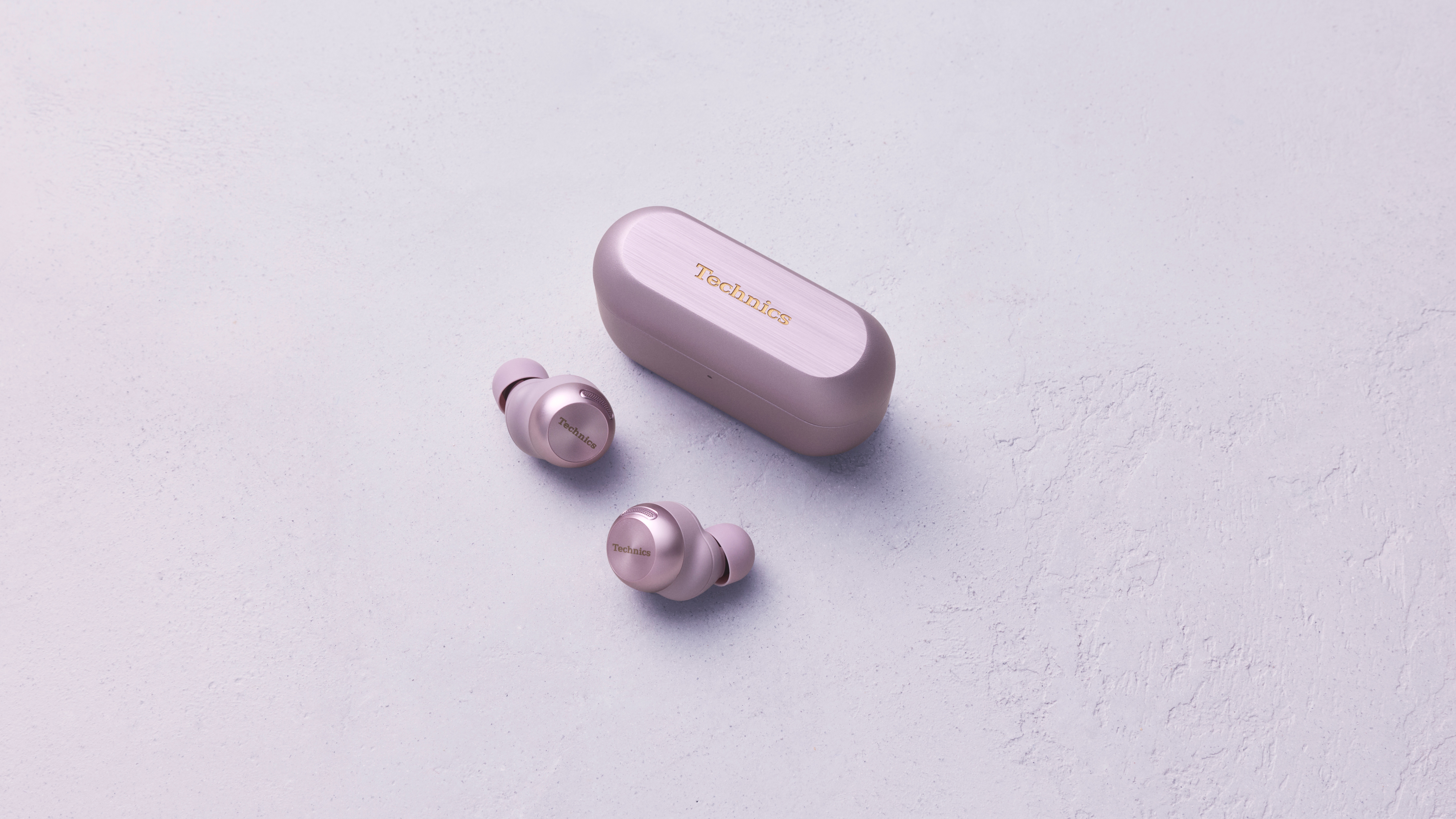 Technics EAH-AZ100 earbuds in Moonlight Lilac colour