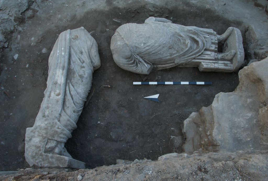 Headless Roman statues