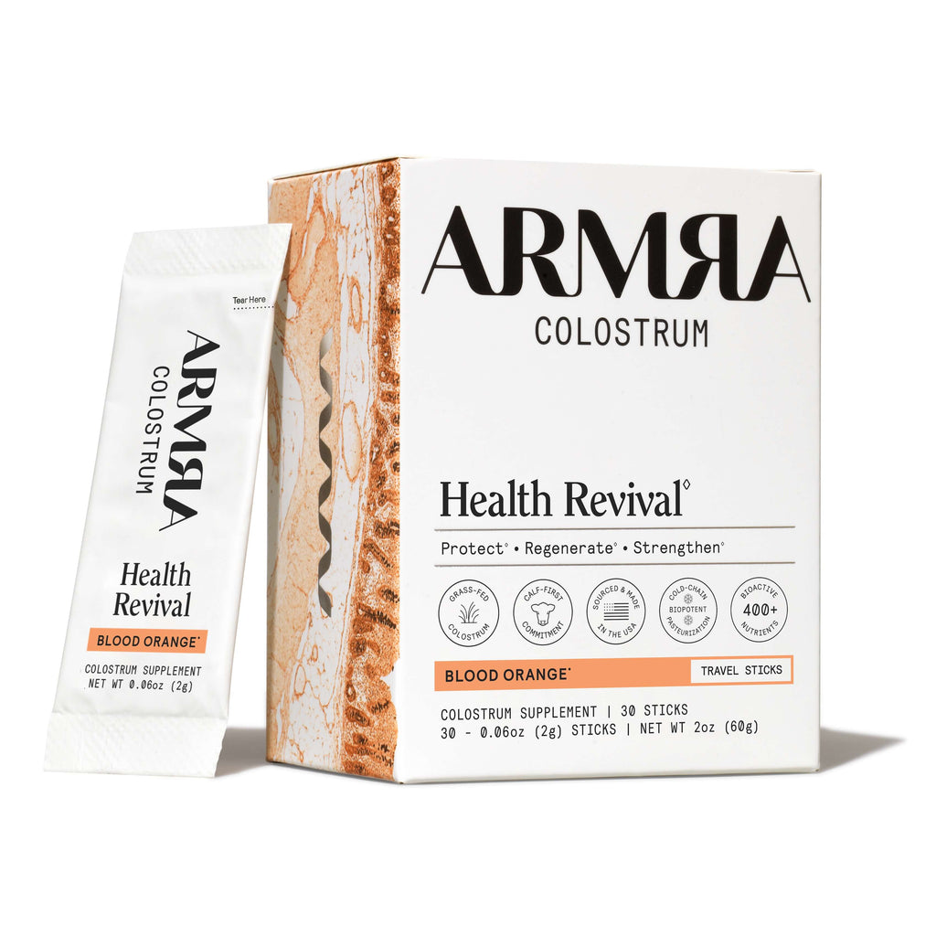Armra Colostrum Blood Orange Travel Sticks