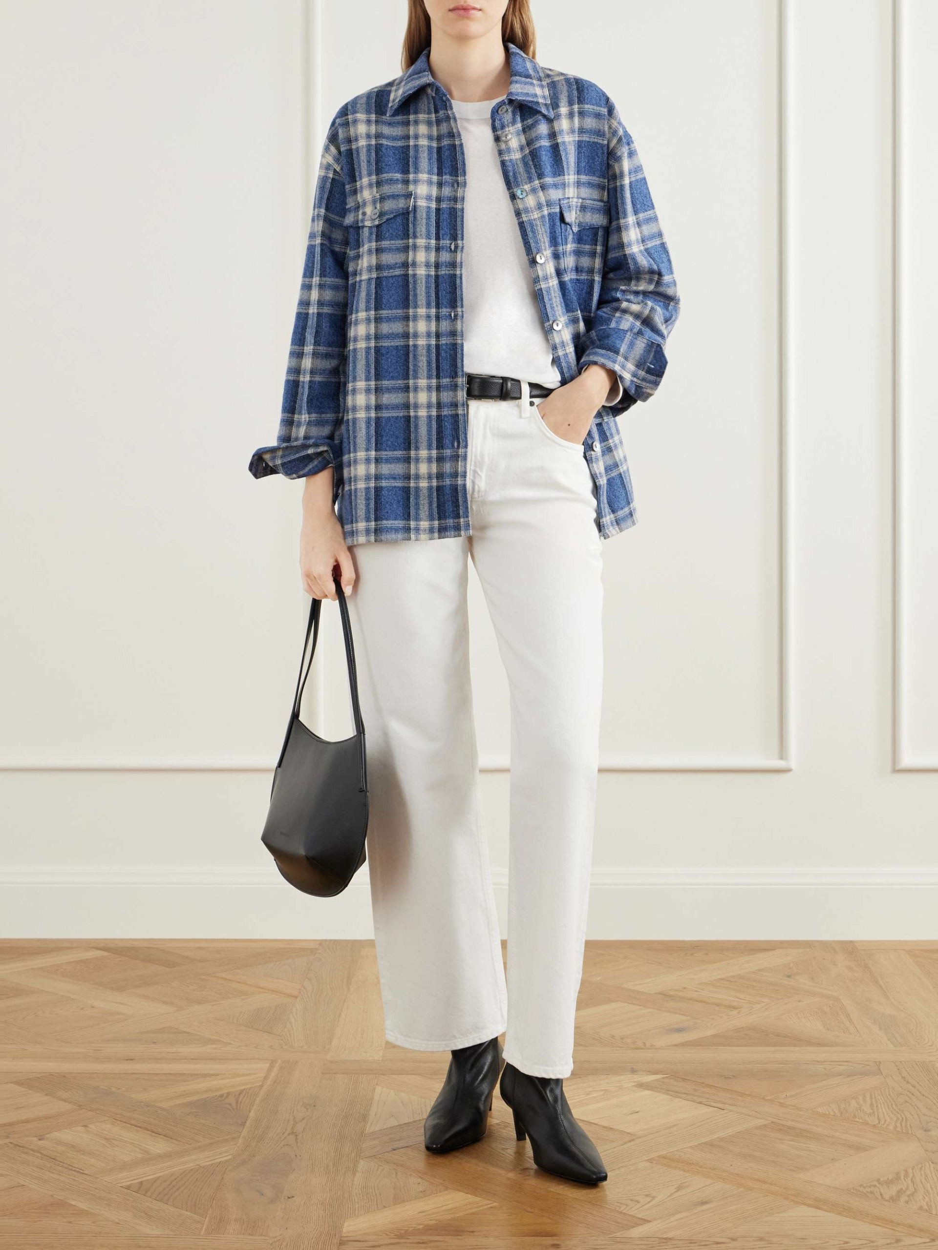 Checked Cotton-Flannel Shirt