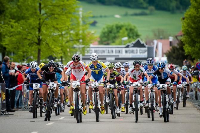 The start of the elite women's race at Albstadt