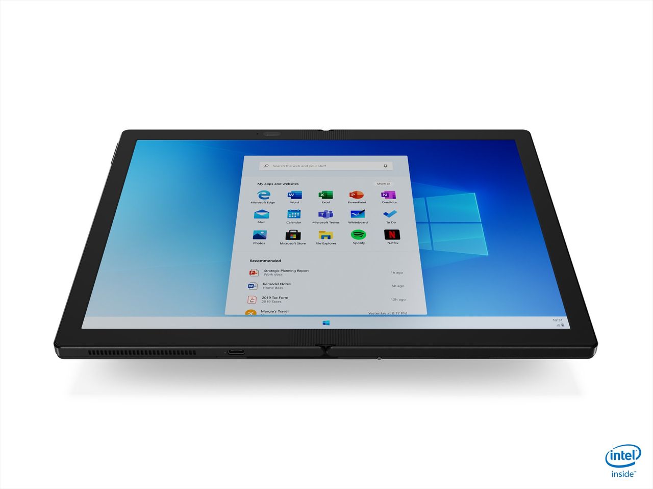 ThinkPad X1 Fold open flat