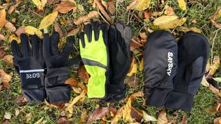 Gore R3, Sealskinz Bodham and Saysky Blaze running gloves