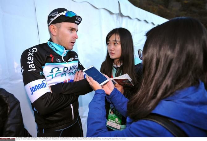 Julian Vermote talks to the press