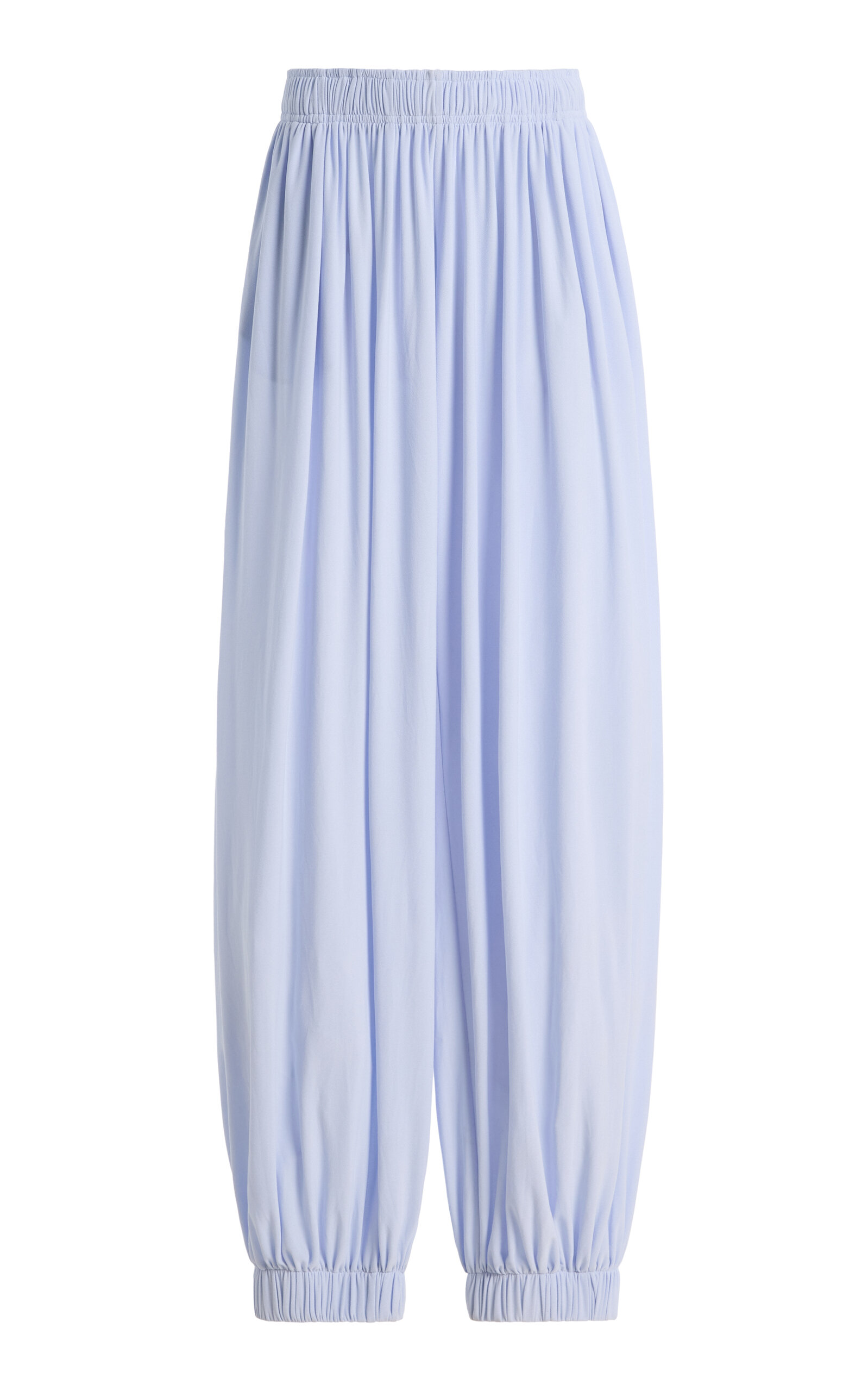 Lay1 Gathered Crepe Wide-Leg Pants