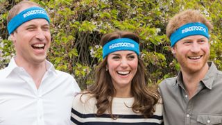 The Duke and Duchess of Cambridge and Prince Harry are spearheading a new campaign called Heads Together in partnership with inspiring charities, which aims to change the national conversation on mental wellbeing. The campaign has the huge privilege of being the 2017 Virgin Money London Marathon Charity of the Year. At Kensington Palace on April 21, 2016 in London, England.