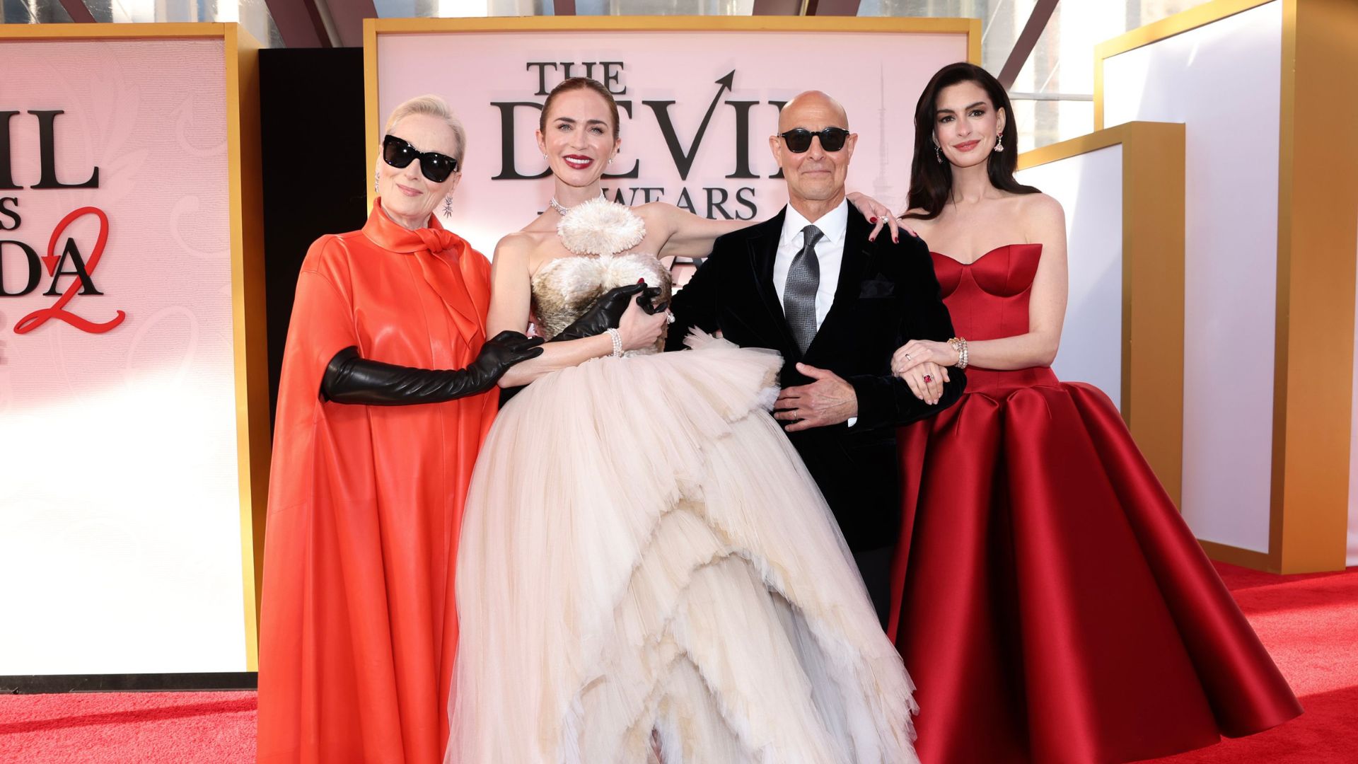 The cast of The Devil wears Prada 2 attending the world premiere, April 20, 2026