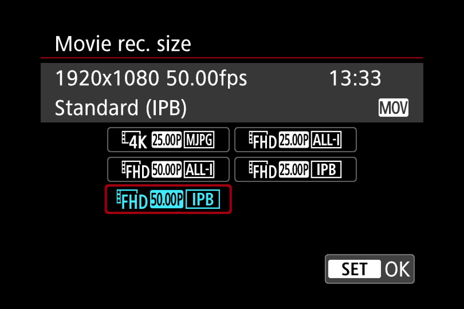 canon c300 recording formats