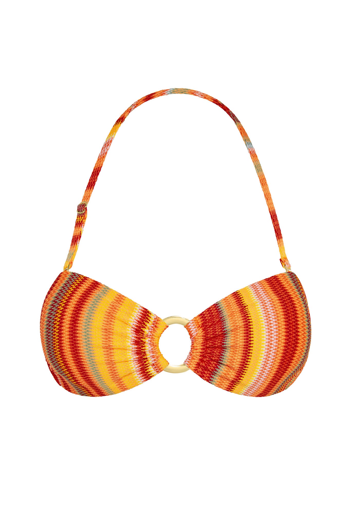 a monday swimwear striped bikini top