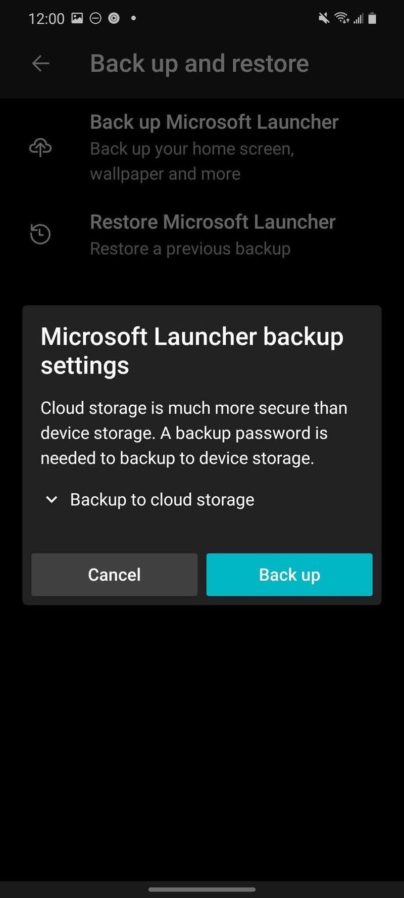How To Backup Microsoft Launcher