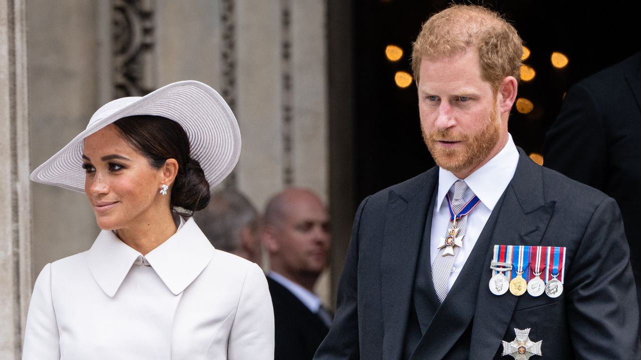 Prince Harry and Meghan Markle&#039;s surprise UK visit announced, seen here attending the National Service of Thanksgiving at St Paul&#039;s Cathedral