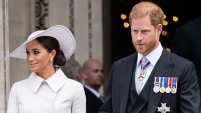 Prince Harry and Meghan Markle's surprise UK visit announced, seen here attending the National Service of Thanksgiving at St Paul's Cathedral