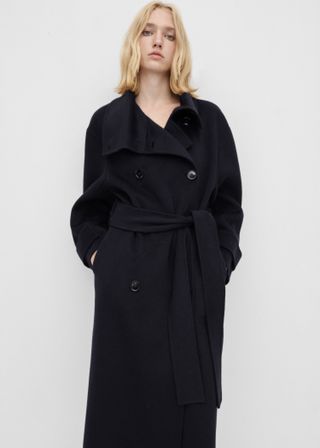 Double-Breasted Wool Coat