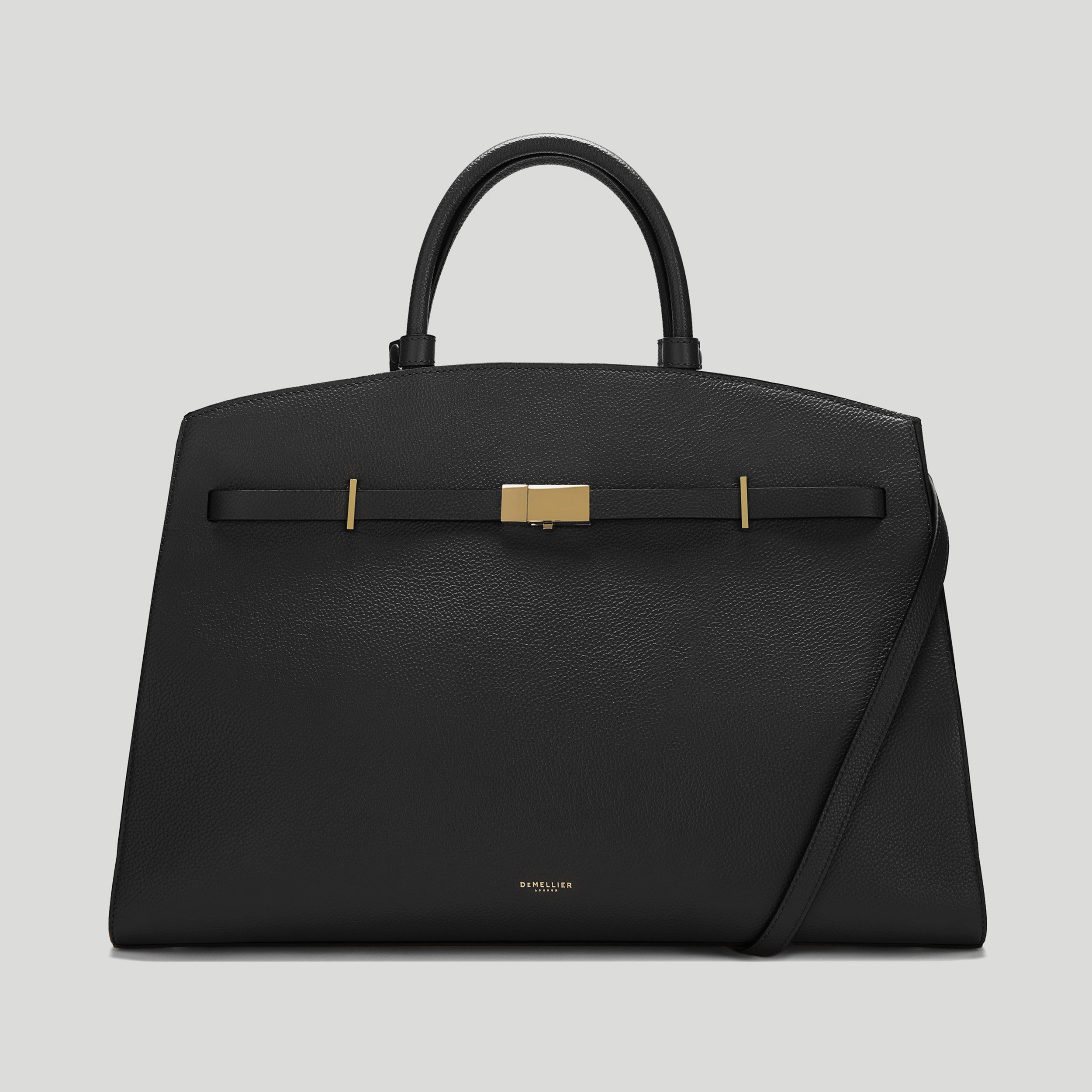 The Hudson | Black Small Grain | Demellier