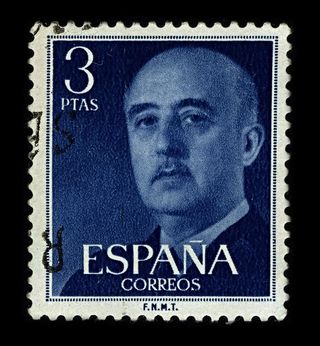 Francisco Franco on stamp