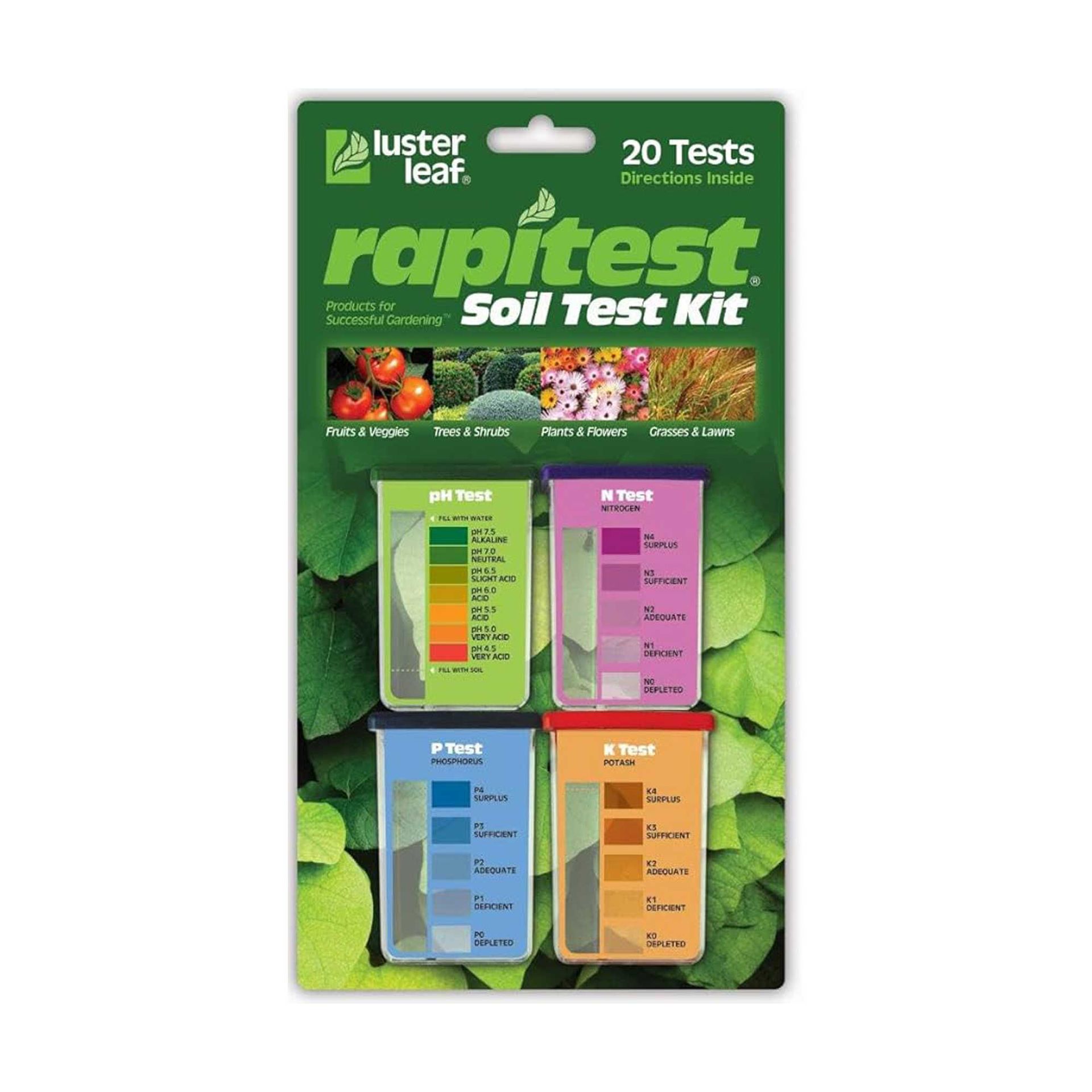rapitest soil test kit from Luster Leaf
