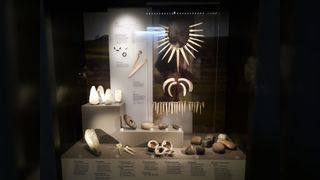 Grave goods from the burial mound at Upton Lovell.