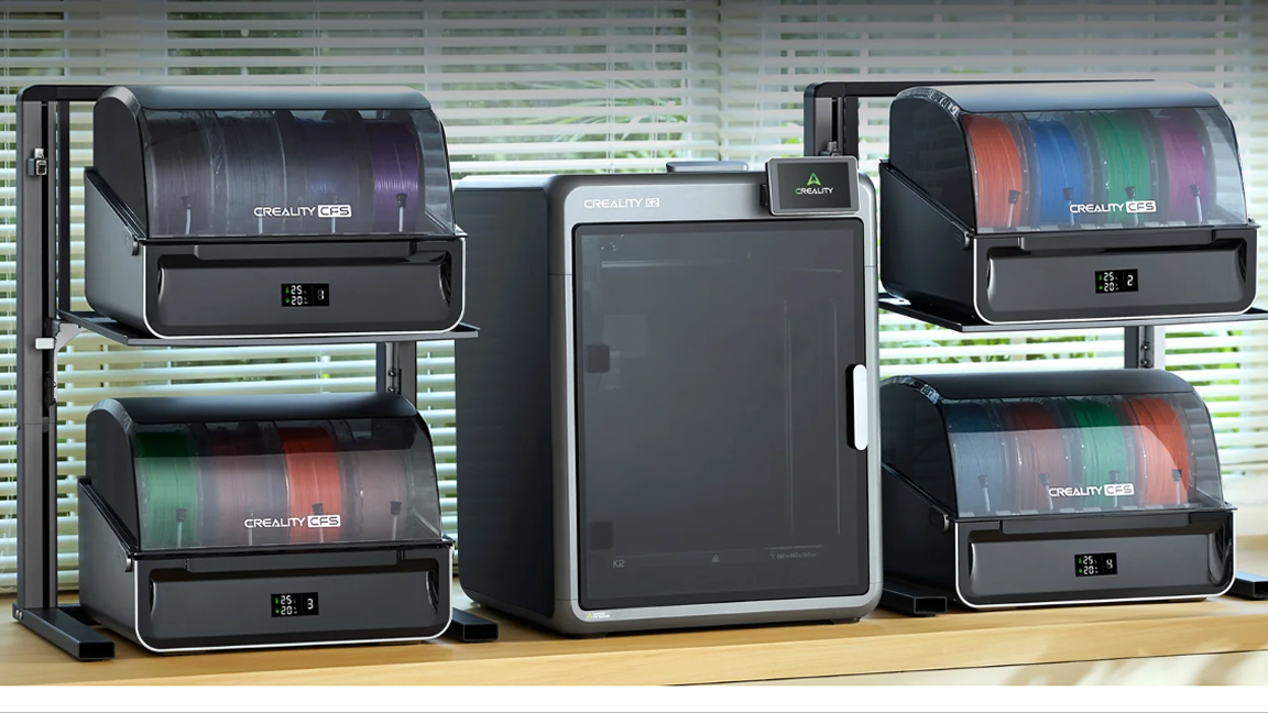 Creality announces the $1,200 K2 Pro 3D printer — complete with dual AI cameras, smart bed leveling and support for up to 16 filaments via a CFS