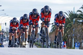 BMC Racing en route to victory in the Tirreno Adriatico team time trial