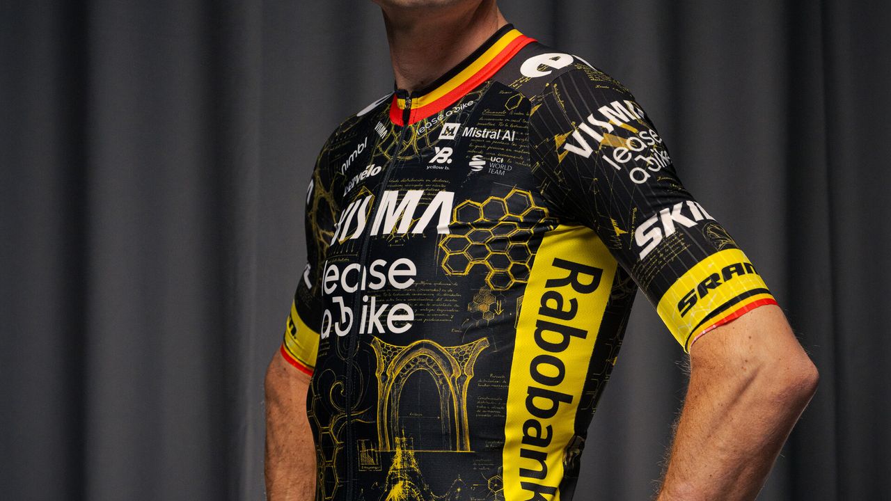 Front of special-edition 2026 Tour de France jersey
