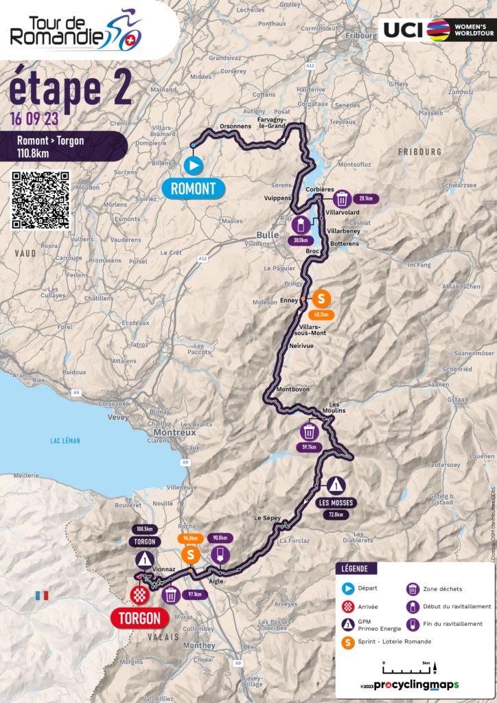 Tour de Romandie F&eacute;minin 2023 Maps and Profiles