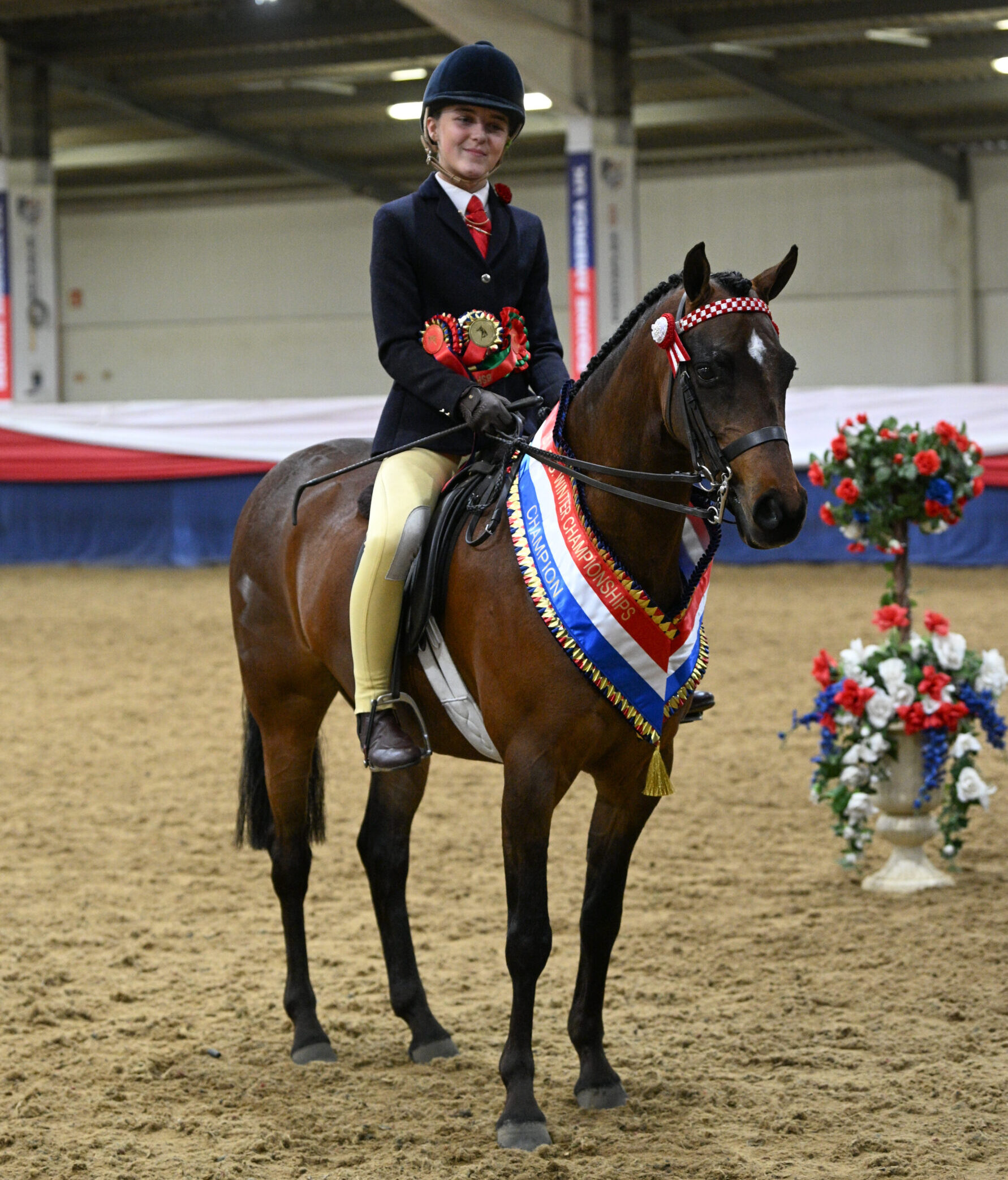 Emma O'Brien's Archwood Dance All Night and Emelia O'Brien claimed the challenge show pony honours at the 2026 BSPS Winter Championships
