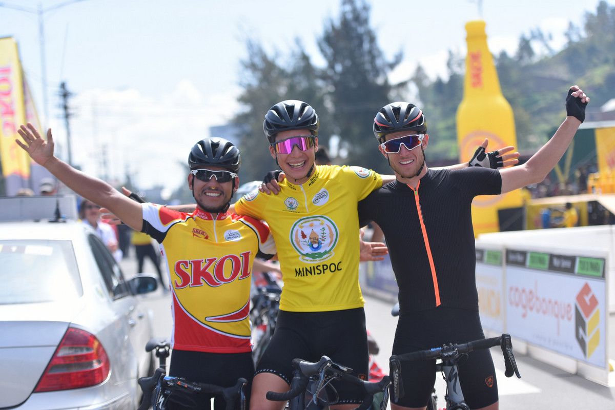 The Team Illuminate trio of Edwin Avila, Simon Pellaud and Cameron Piper pose for the camera