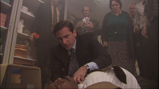 Steve Carell as Michael Scott on The Office