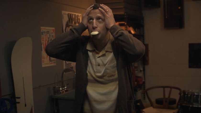 Craig Waterman (Tim Robinson) talks with a bar of soap in his mouth in Friendship