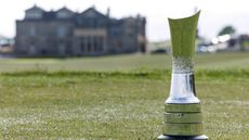 The AIG Women's Open trophy at the Old Course