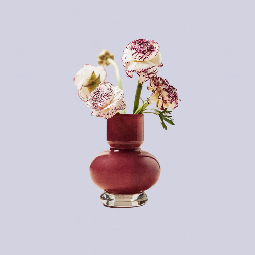 Burgundy vase