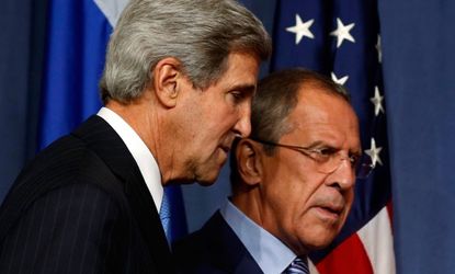 John Kerry and Sergey Lavrov