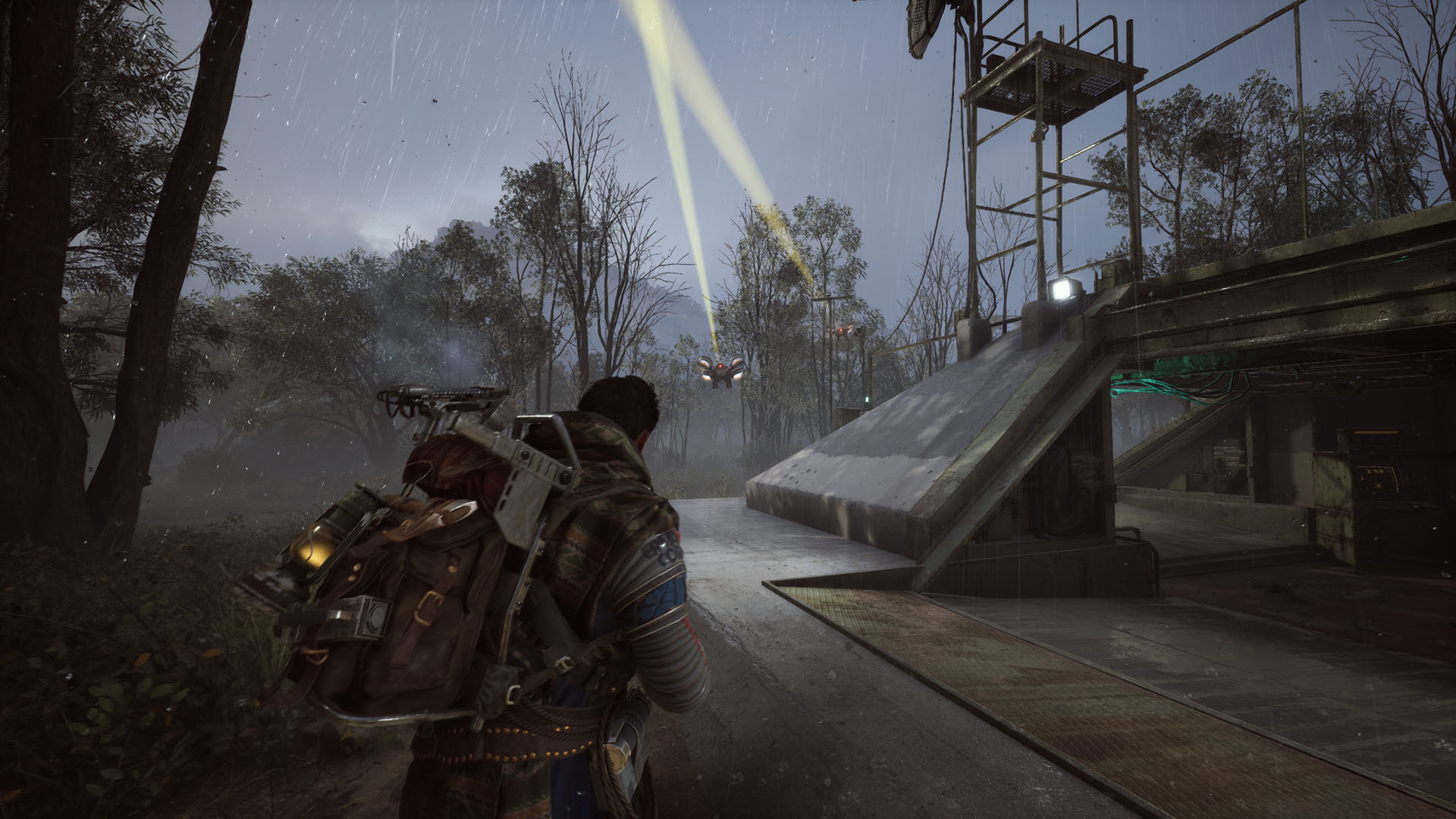 ARC swarm an escape lift in Arc Raiders