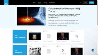 Fundamental Lessons from String Theory. Harvard University via World Science U.