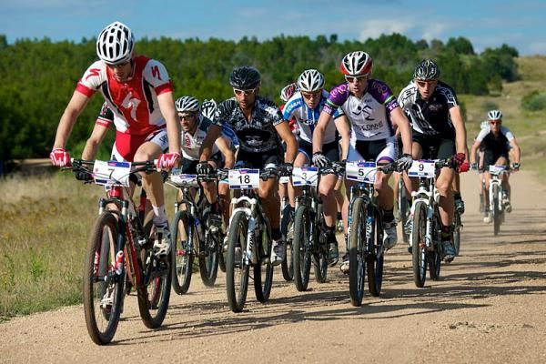 Anthony Shippard leading the riders out on the point to point race.