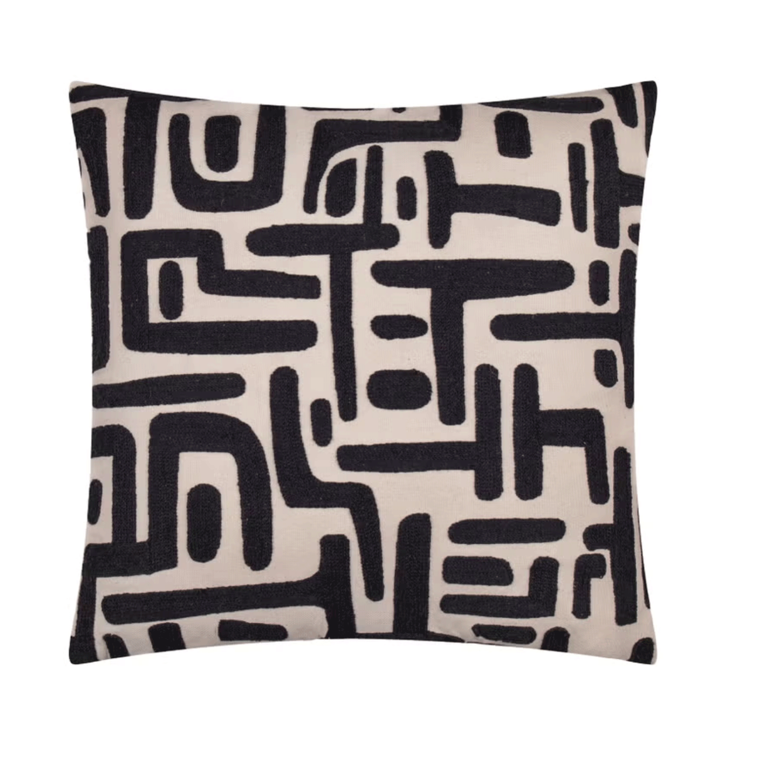 Matalan Hoem Brooke Embroidered Cotton Filled Cushion against a white background