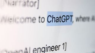 Text from ChatGPT output on a screen