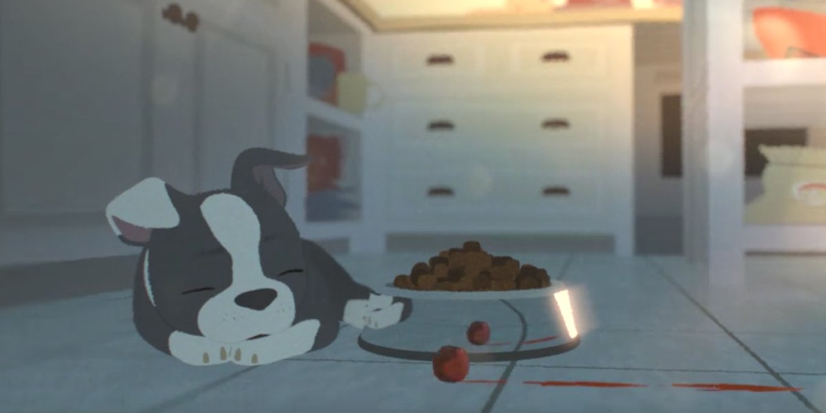 A screenshot of Feast from Walt Disney Animation Studios Short Films Collection