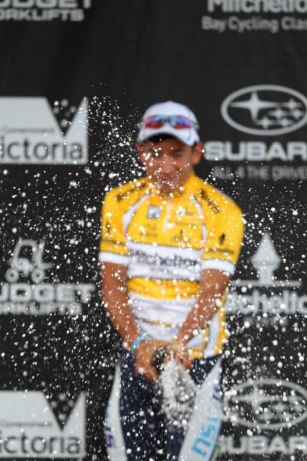 Caleb Ewan (Bikebug) celebrates