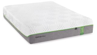 Tempur Hybrid Elite Mattress review: the mattress shown with a grey base and white cover