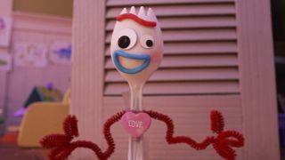 Forky from Toy Story 4, in Forky Asks a Question